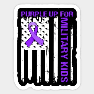 Purple up for Military Kids-Month of the Military Child Sticker